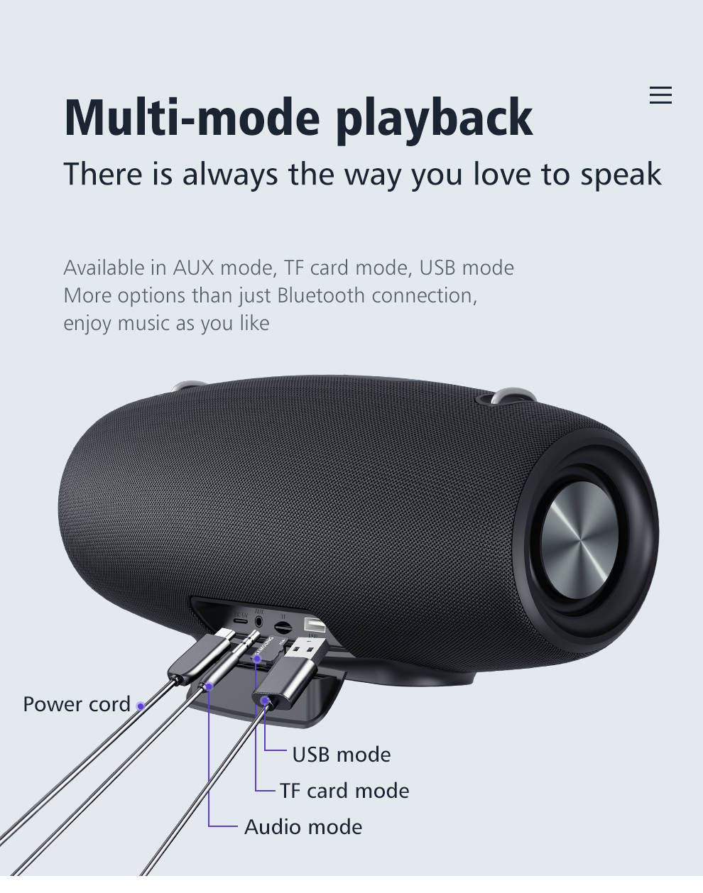 Zealot S67 bluetooth Speakers Subwoofer 60W 14400mAh
